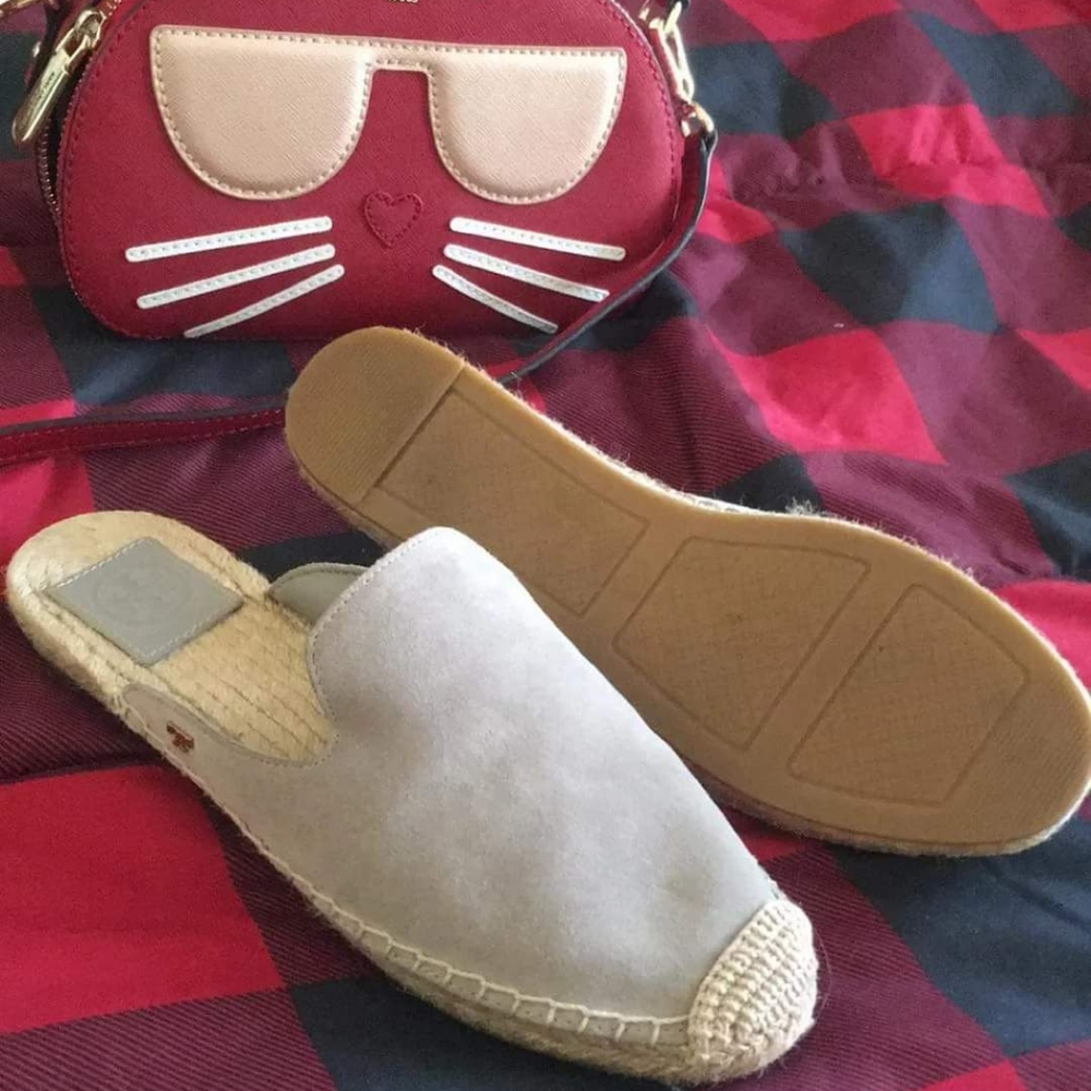 NWOT Tory Burch Espadrille Slides Size 7
